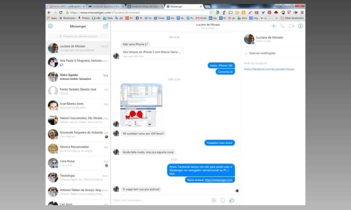 Facebook lança site separado para o Messenger; página pode ser acessada de qualquer navegador