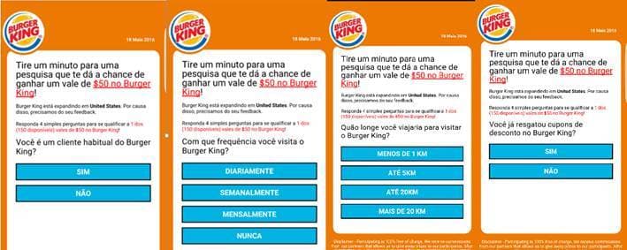Golpe no WhatsApp se disfarça de cupom de descontos do Burger King