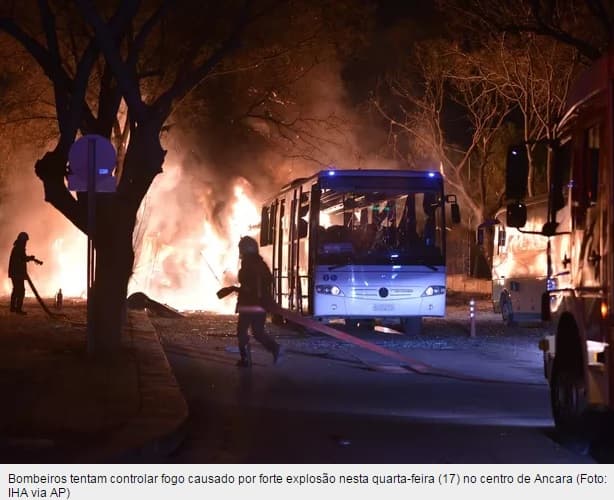 ATENTADO: Ataque deixa 28 mortos em Ancara, capital turca
