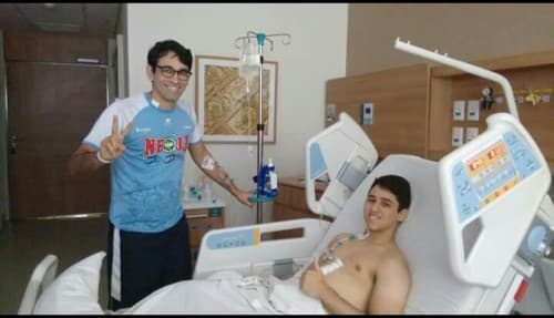 FOTO: Professor de Natal doa 70% do fígado para jovem