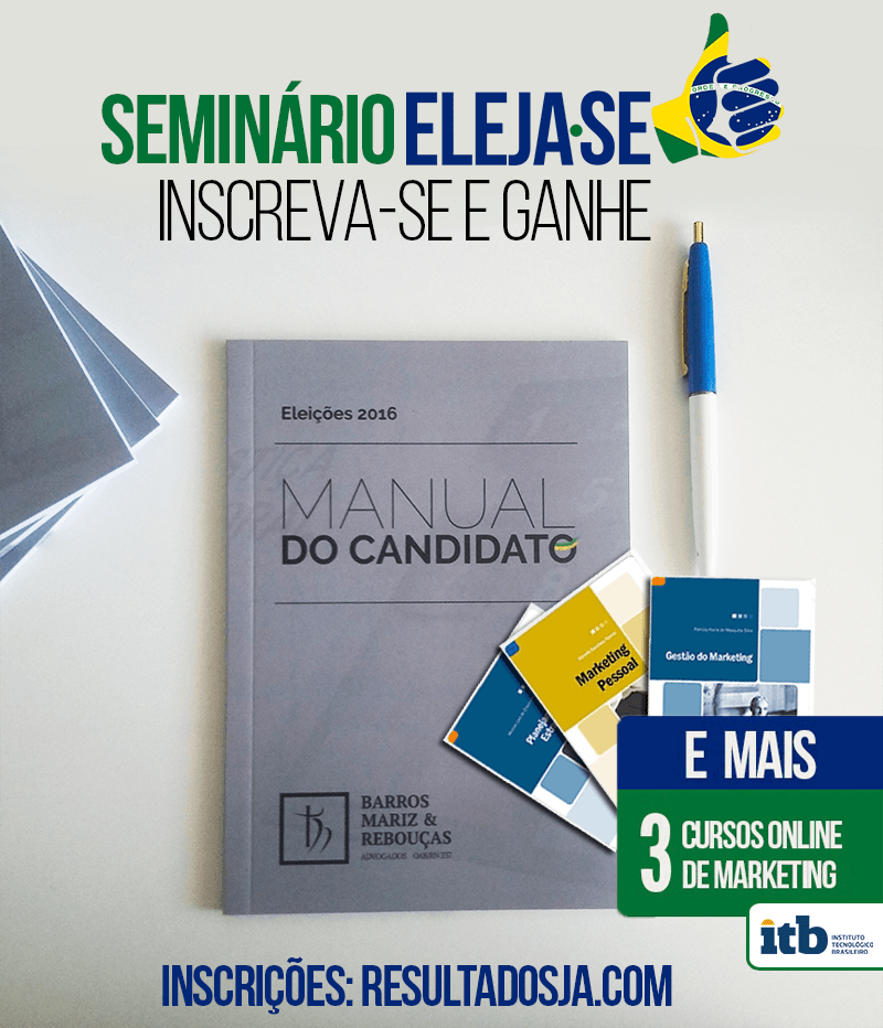 Inscreva-se no ELEJA-SE, ganhe cursos de marketing e Manual do Candidato 2016