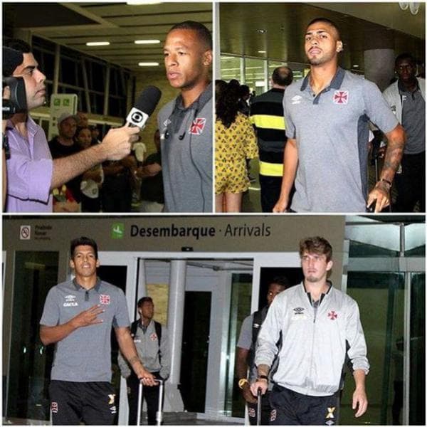 FOTOS: Delegação do Vasco já está em Natal e treina no Frasqueirão na tarde desta terça