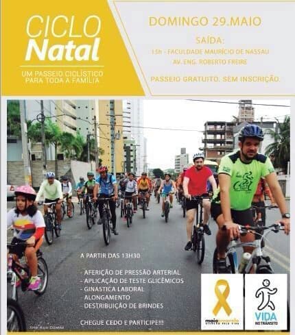 Passeio Ciclístico CICLONATAL acontece neste domingo