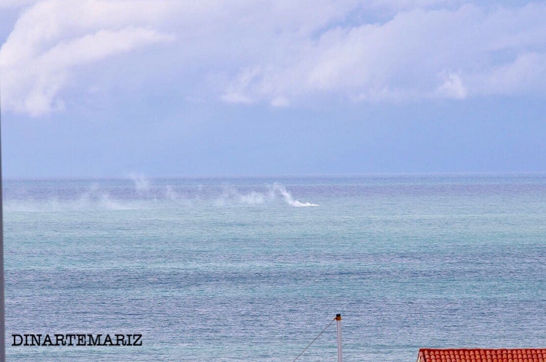 FOTO: "Fumaça" sai de dentro do mar na Via Costeira