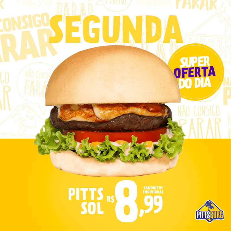 Rede Pittsburg lança menu com super oferta do dia e sanduíches a R$ 8,99