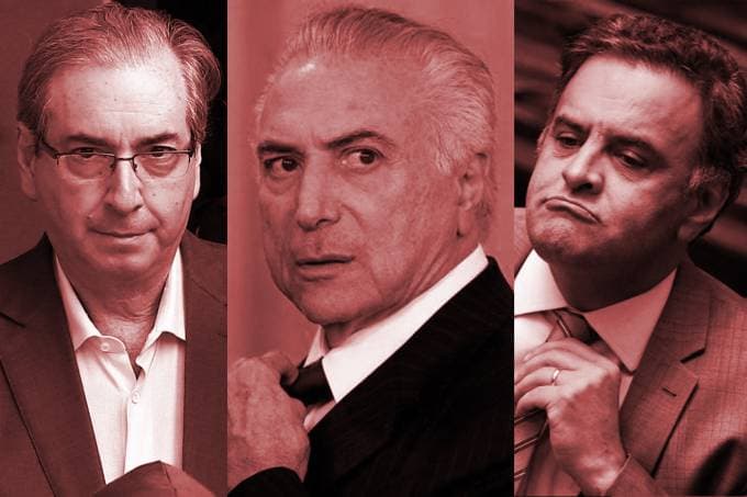 Temer, Cunha e Aécio lideram lista de políticos mais reprovados; presidenciáveis, Alckmin e Lula, com rejeição entre 68% e 71%