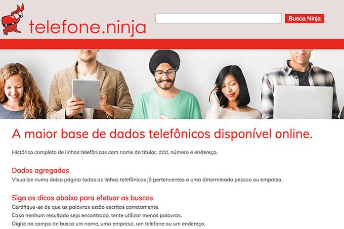 ASSUSTOU BRASILEIROS: Como seus dados vão parar em sites como Telefone.Ninja? Página informa endereço, telefones e e-mail