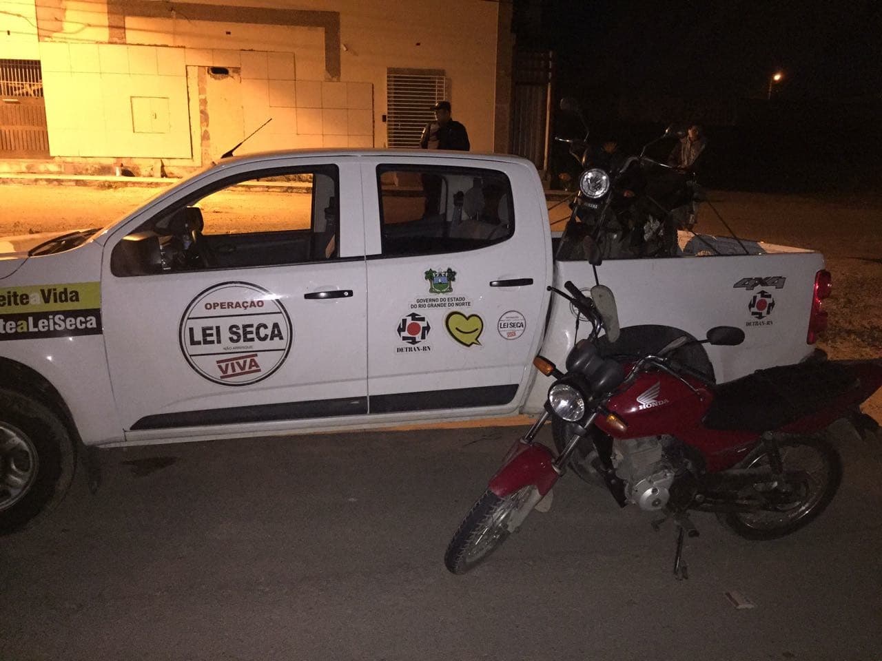 Operação Lei Seca recupera motocicleta roubada em Cajupiranga
