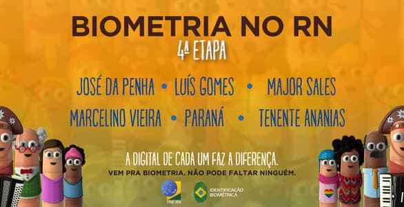 Começa a 4ª etapa da Biometria revisional; confira os seis municípios potiguares