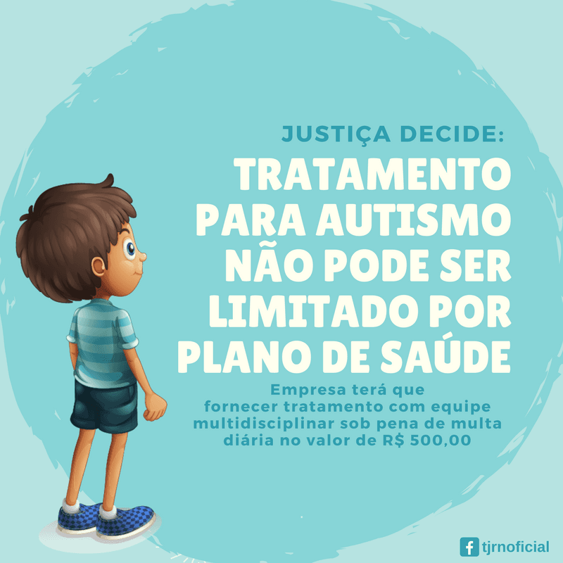 CRIANÇA DIAGNOSTICADA COM AUTISMO: Decisão do TJRN alcança mais de 200 mil pessoas em redes sociais