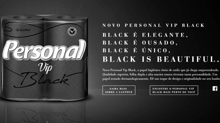 ENTENDA A POLÊMICA: Campanha de papel higiênico preto revolta internet por causa do slogan