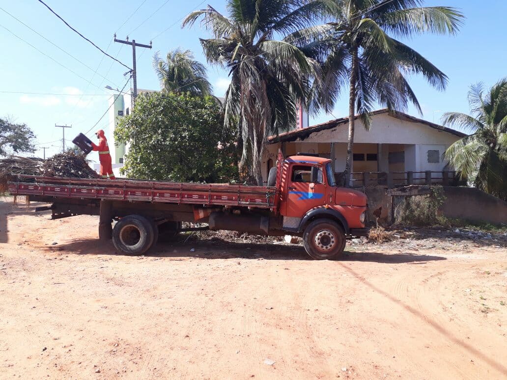 FOTOS: Mutirão realiza poda de árvores e retirada de lixos em Cotovelo
