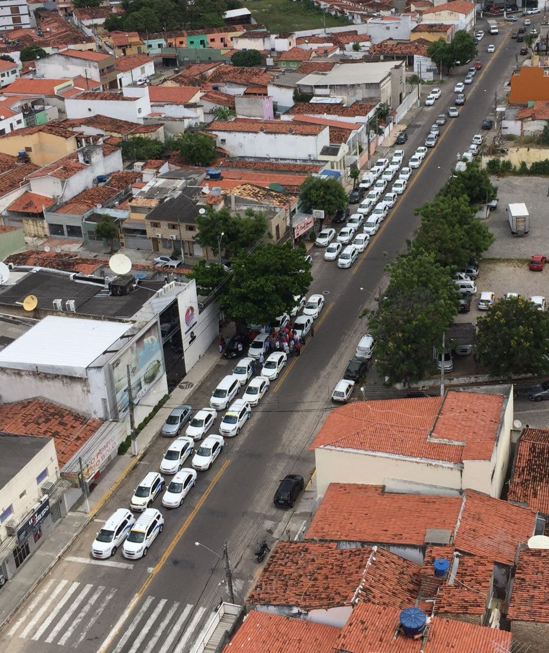 FOTO: Taxistas em Natal realizam ato em favor de PL