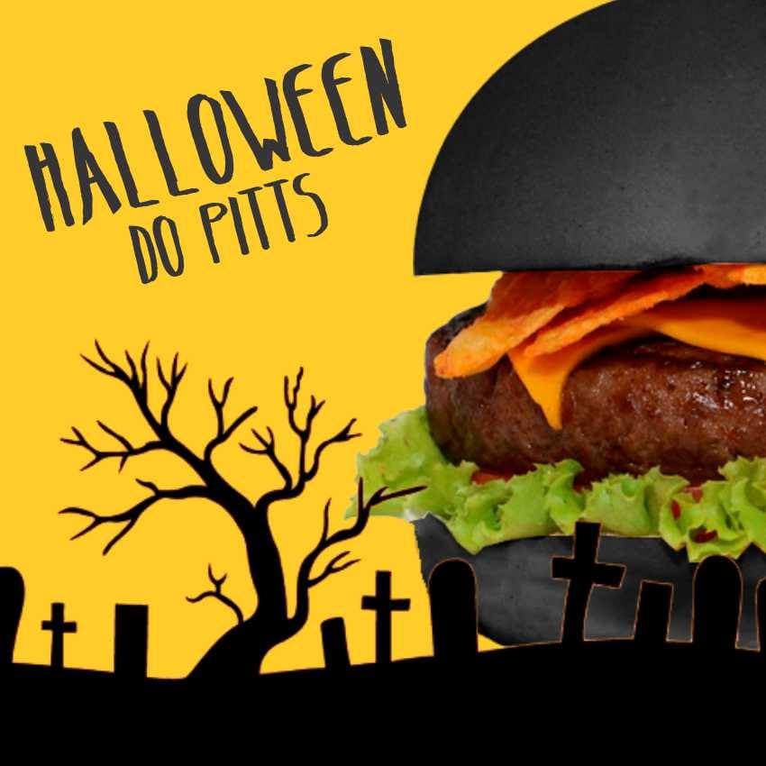 Pittsburg entra no clima do Halloween e oferece sanduíche especial com pão na cor preta