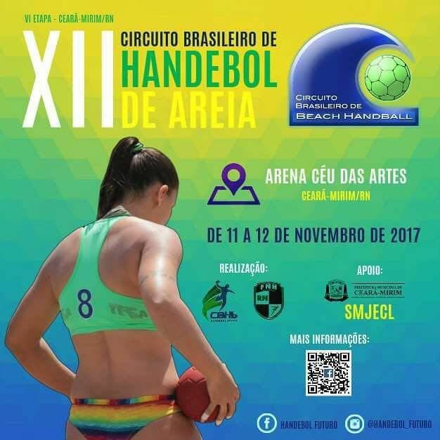 Ceará-Mirim sedia etapa do Circuito Brasileiro de Handebol de Areia neste final de semana