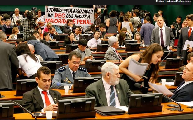 Congresso deve deixar projeto sobre a redução da maioridade para 2018
