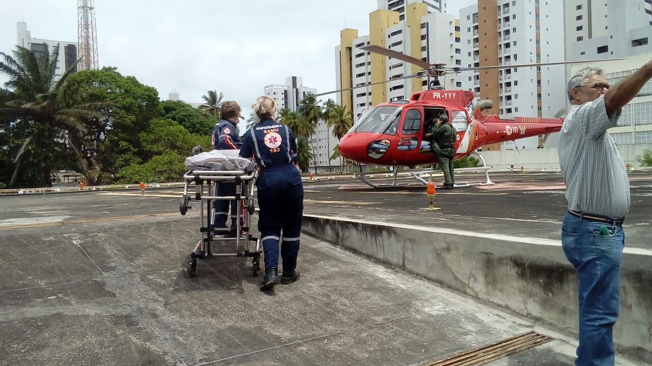 FOTOS: Samu Natal auxilia equipe de Alagoas para transplante de medula no RN