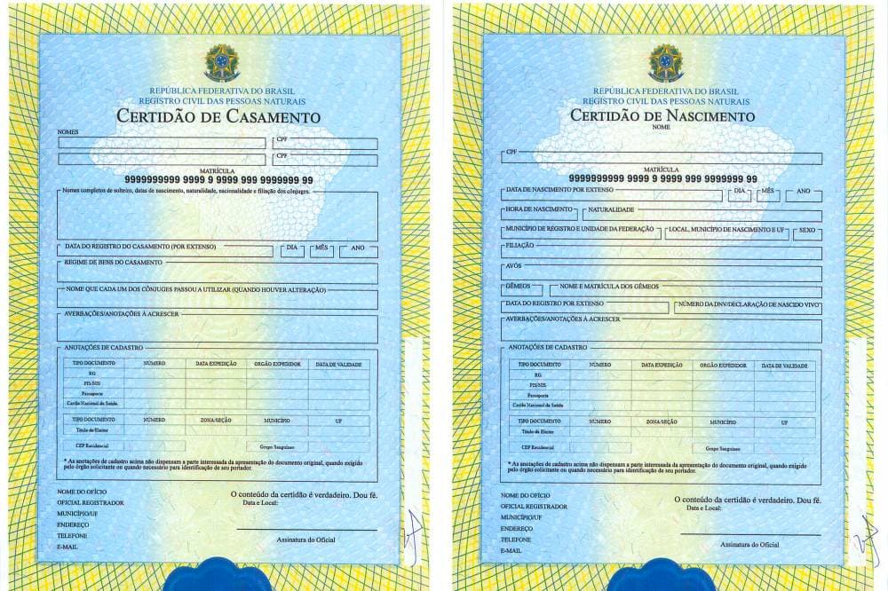 Certidões de nascimento, casamento e óbito mudaram desde terça; veja novidades