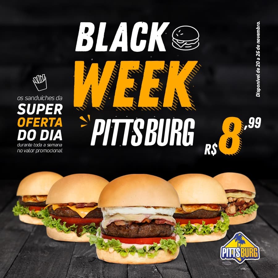 Pittsburg lança promoção para a Black Week!