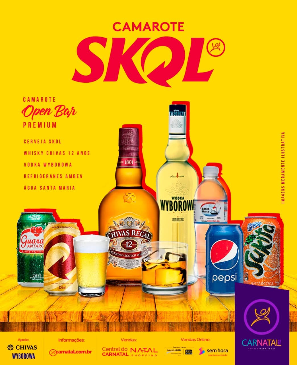 Camarote Skol oferece Open Bar Premium aos foliões no Carnatal 2017