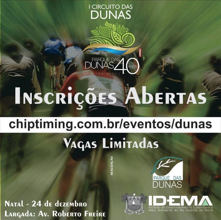 Inscrições para o Circuito das Dunas, competição ciclística promovida pelo Governo do Estado, seguem abertas até 20 de dezembro