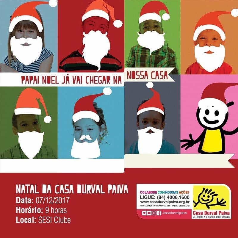 Festa de natal das crianças da Casa Durval Paiva acontece nesta quinta