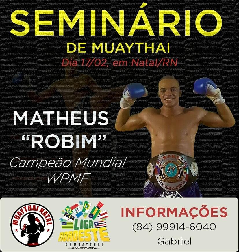 Campeão mundial de Muaythai desembarca em Natal em fevereiro para seminário