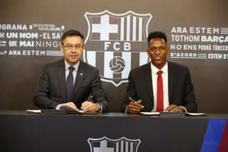 Mina assina contrato com o Barça e presidente diz: ‘Queria vir há anos'
