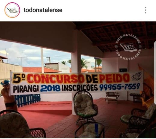 FOTO: Inscrições estão abertas para o 5º Concurso de Peido 2018, em Pirangi