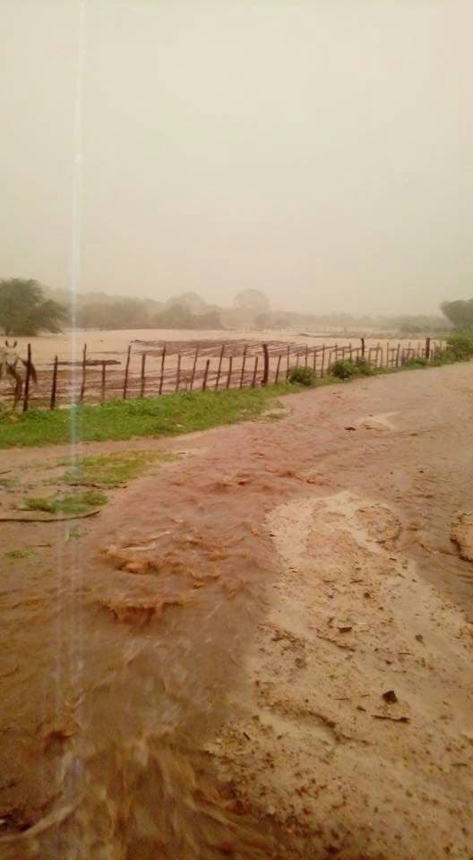 FOTOS E VÍDEO: Muita chuva em Tenente Ananias nesta terça