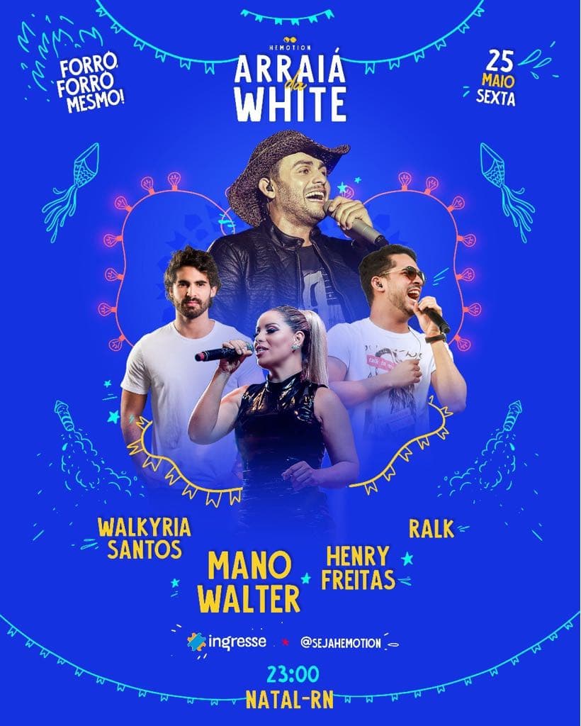 Arraiá da White divulga atrações