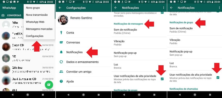 Novo recurso do WhatsApp coloca notificações sempre no topo; veja como usar
