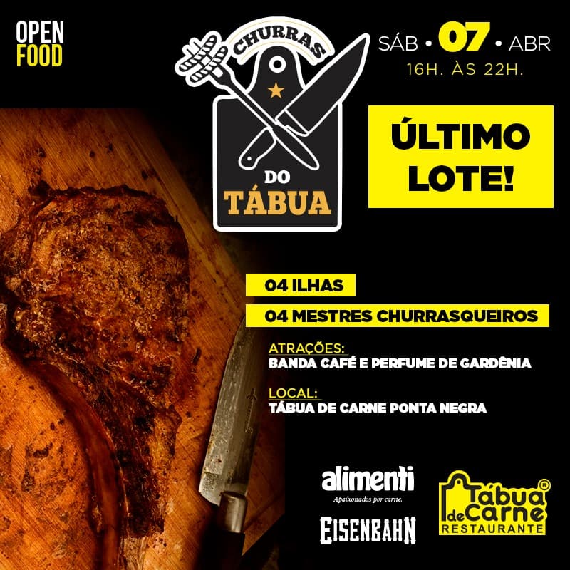 Sábado tem evento inédito em Natal para quem ama churrasco
