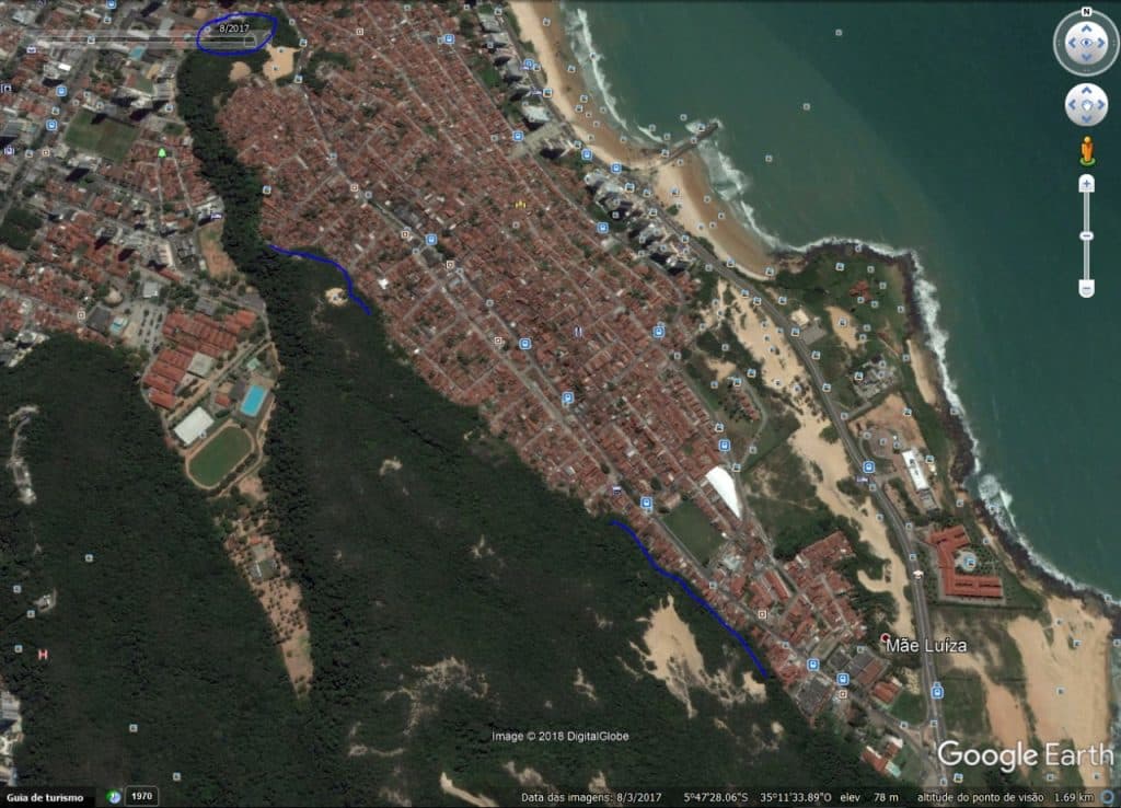 FOTOS: Mãe Luiza avança sobre Parque das Dunas e ainda não apareceu nenhum órgão de defesa do meio ambiente