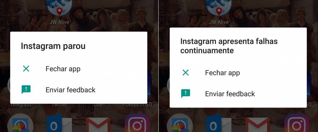 Instagram não está funcionando no Android devido a bug