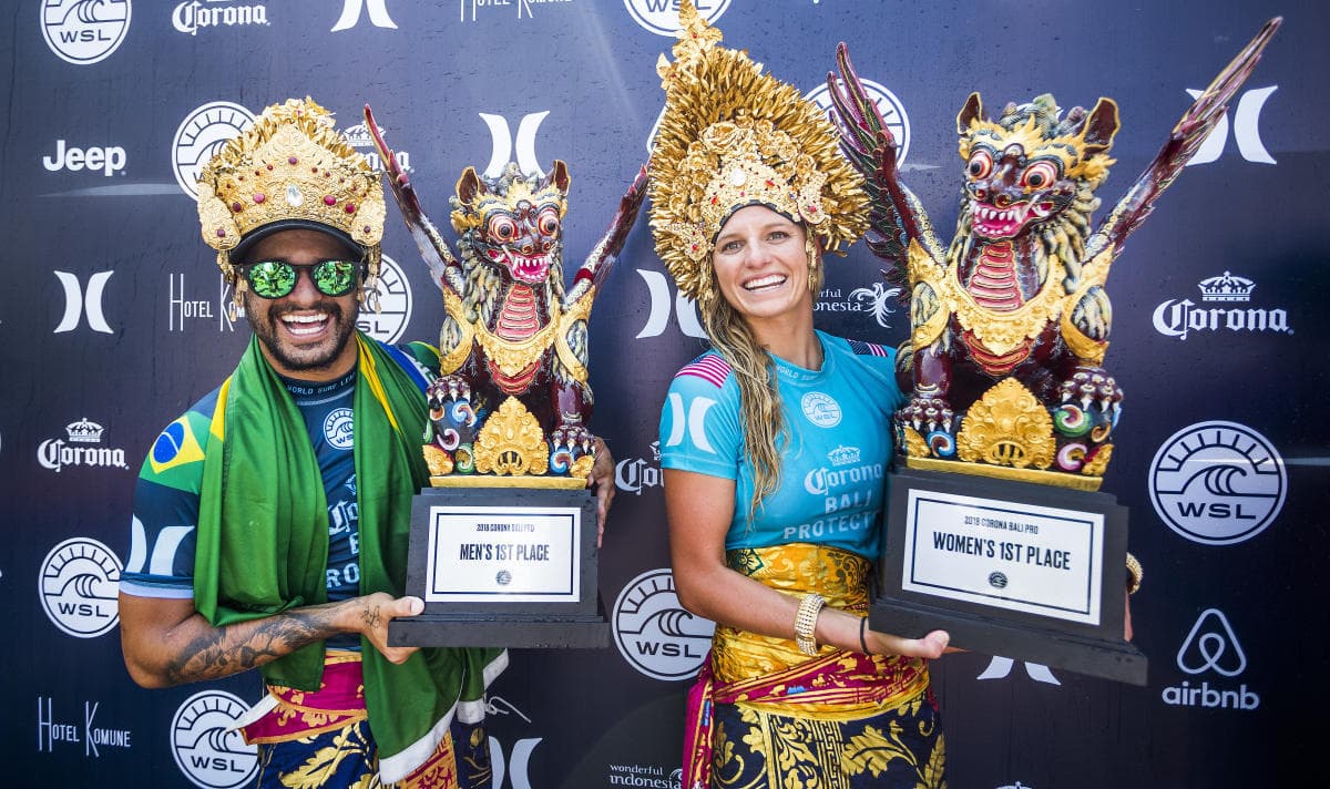 Ítalo Ferreira dá show e é campeão da etapa de Bali do Circuito Mundial de Surfe