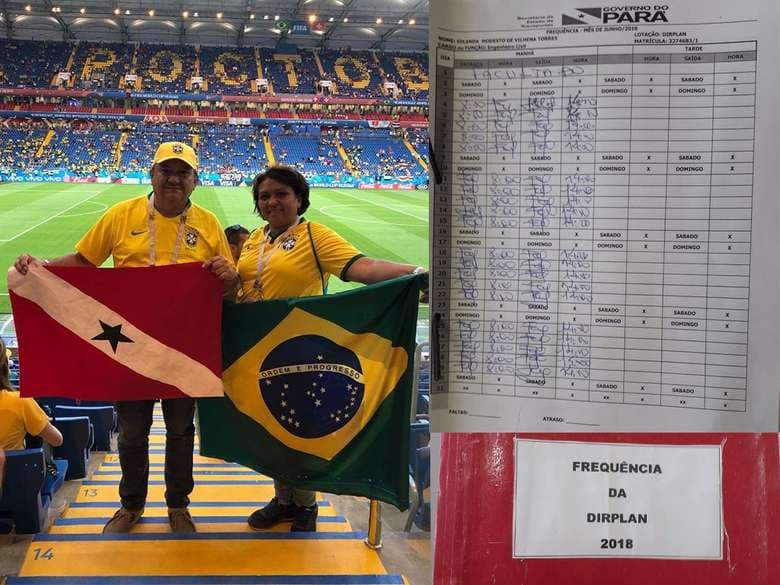 FOTO: Funcionária pública vai para Rússia e deixa ponto assinado até o final do mês