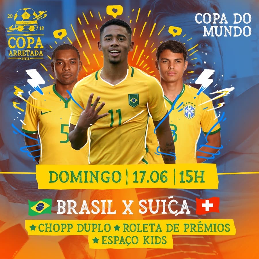 Lojas do Pittsburg terão transmissão da Copa com chopp duplo, roleta de prêmios e espaço kids