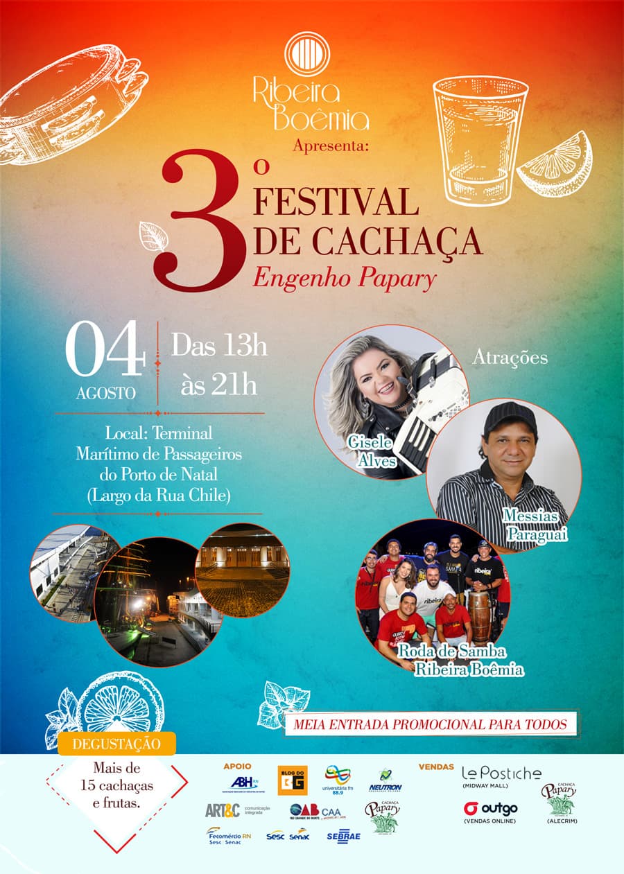 Ribeira Boêmia promove neste sábado Festival de Cachaças em novo espaço de eventos