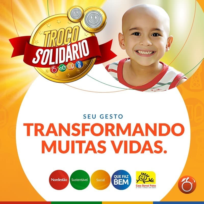 Troco Solidário: Nordestão arrecada mais 60 mil reais para Casa Durval Paiva