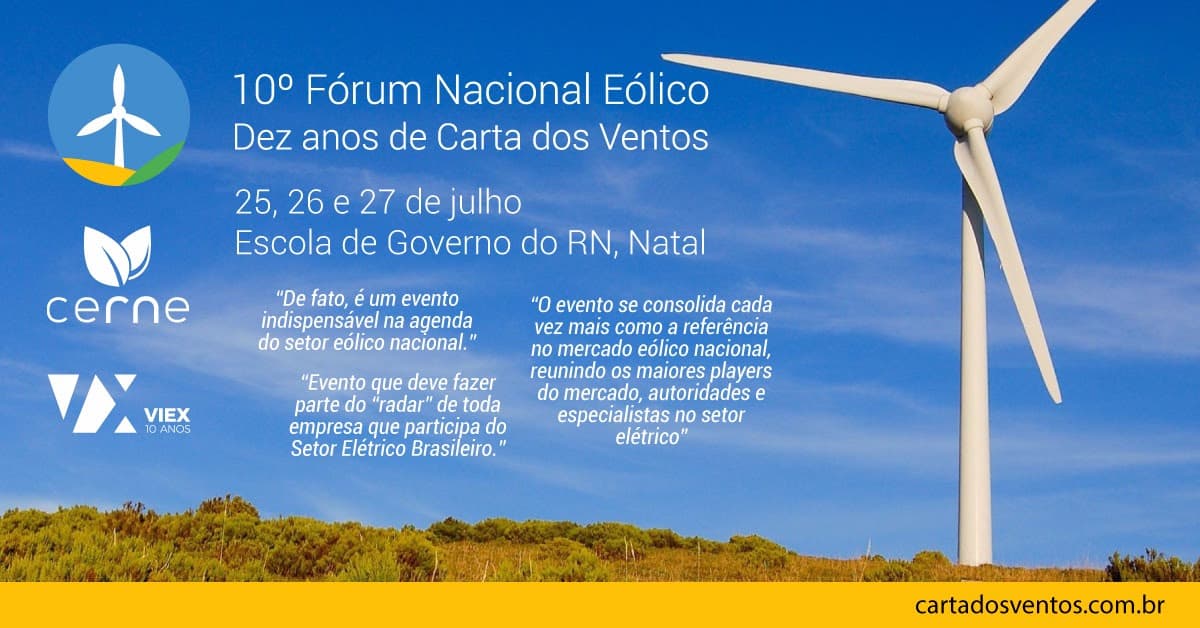 Natal sedia Fórum Nacional Eólico e celebra 10 anos de consolidação do setor no Brasil