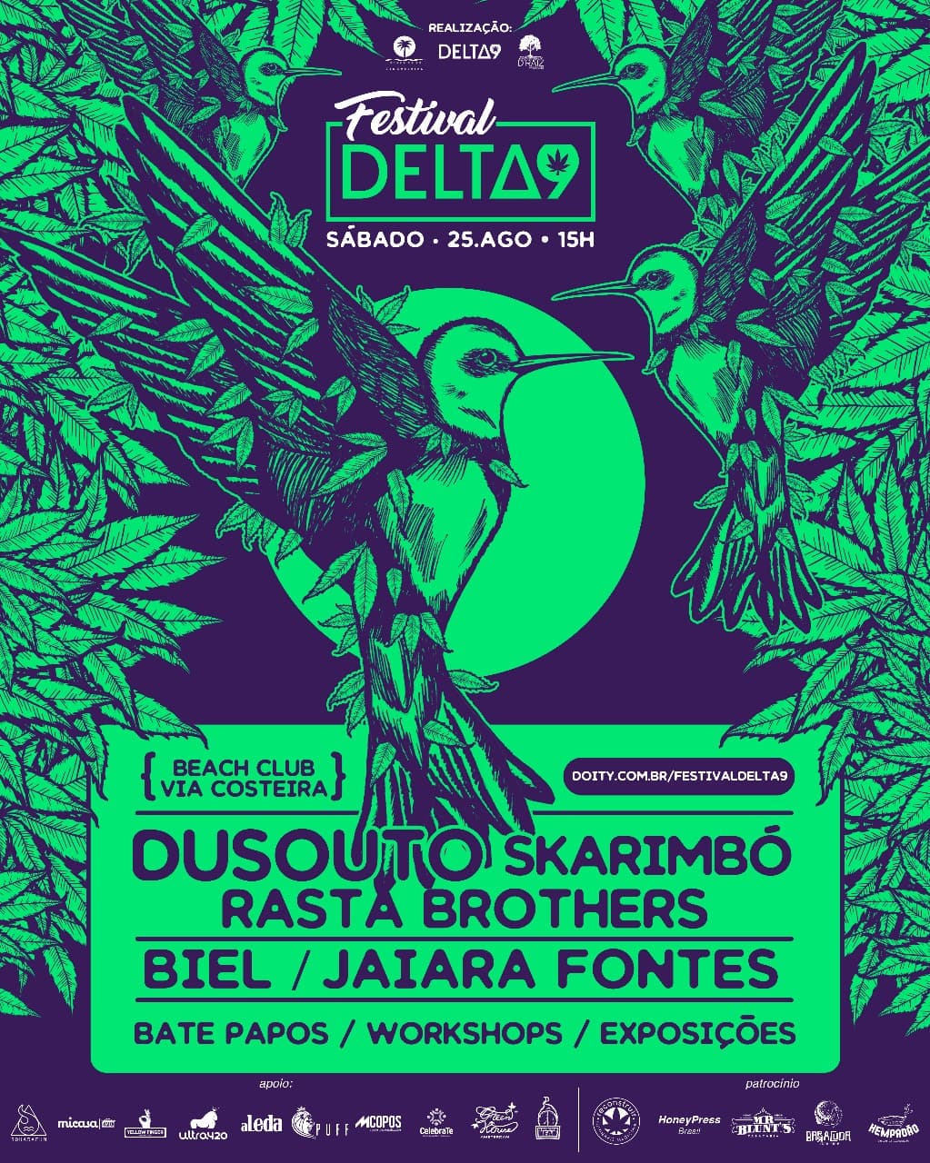 Primeiro festival canábico do RN acontece dia 25 deste mês, na Via Costeira, em Natal