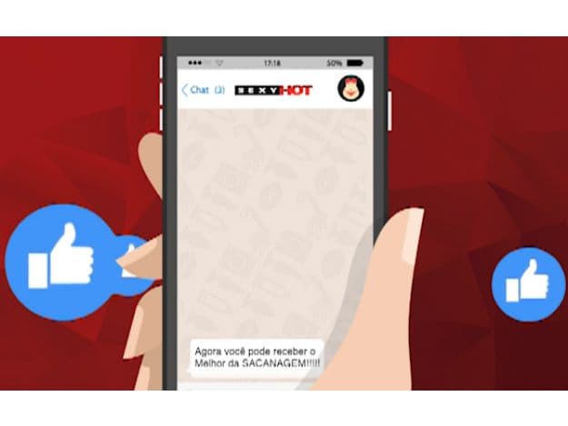 Canal adulto Sexy Hot lança conteúdo gratuito para WhatsApp e Telegram