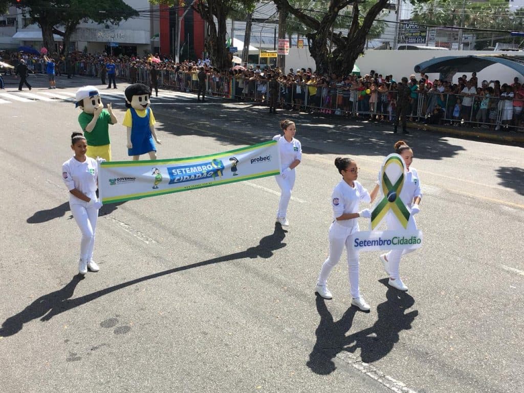 Setembro Cidadão marca presença no tradicional desfile de 7 de setembro