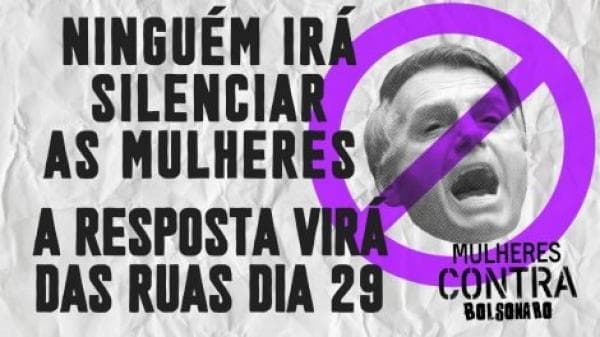 Manifestação Mulheres Unidas Contra Bolsonaro espera reunir 10 mil pessoas em Natal neste sábado