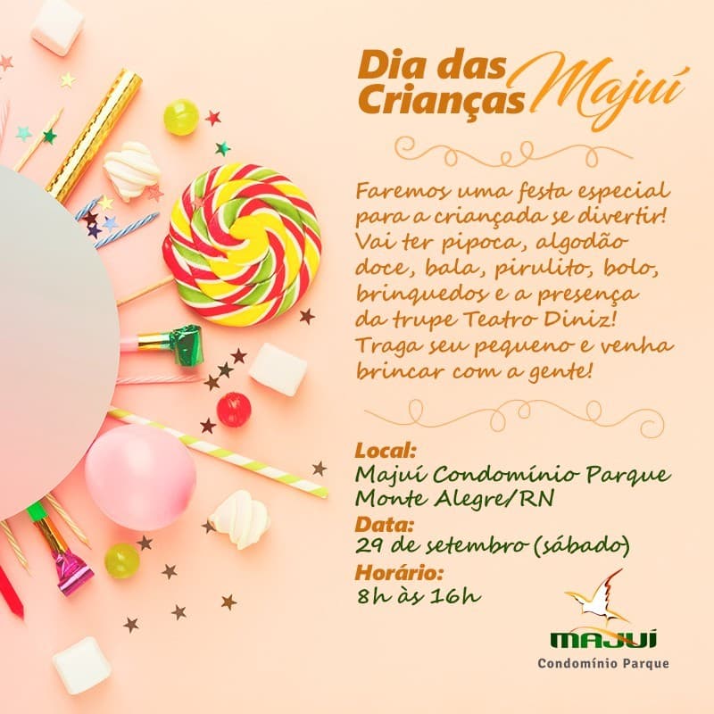 Majuí Condomínio Parque realiza evento aberto ao público em comemoração ao Dia das Crianças