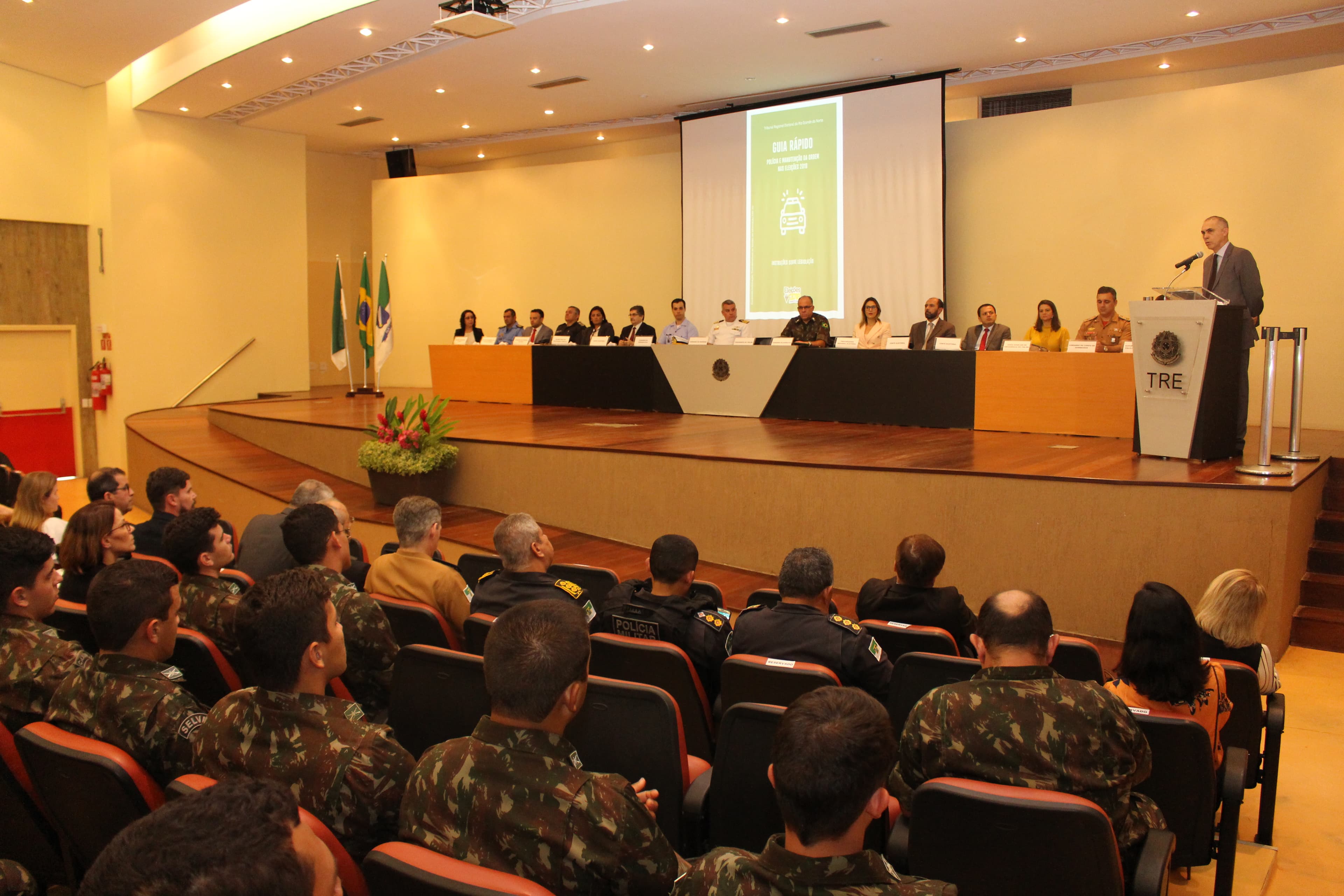 TRE-RN realiza encontro com membros das áreas de segurança para orientar sobre as Eleições 2018