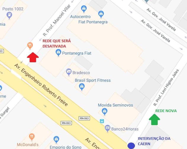 Caern realiza intervenções na Av. Engenheiro Roberto Freire
