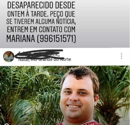 FOTO: Família em Natal busca desaparecido