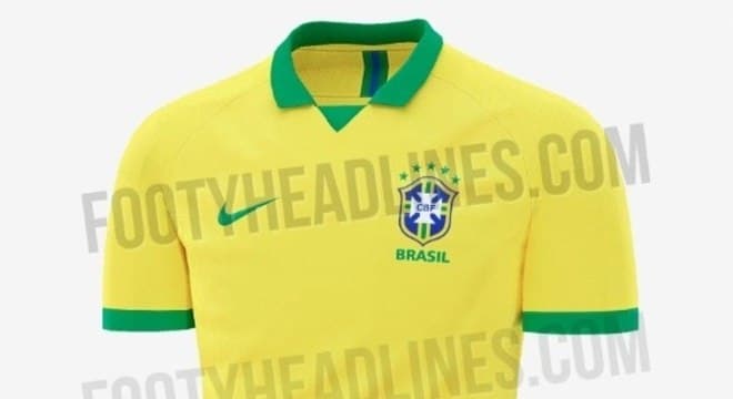FOTO: Site vaza camisa que será usada pela seleção brasileira em 2019